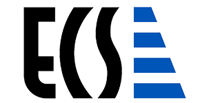 a black background with blue squares